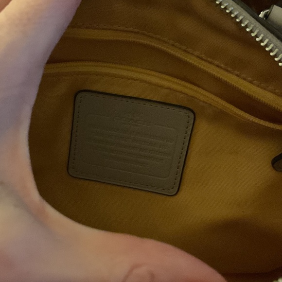 COACH HERITAGE STRIPE DOME SATCHEL HANDBAG w/ HANDLES - Picture 6 of 6